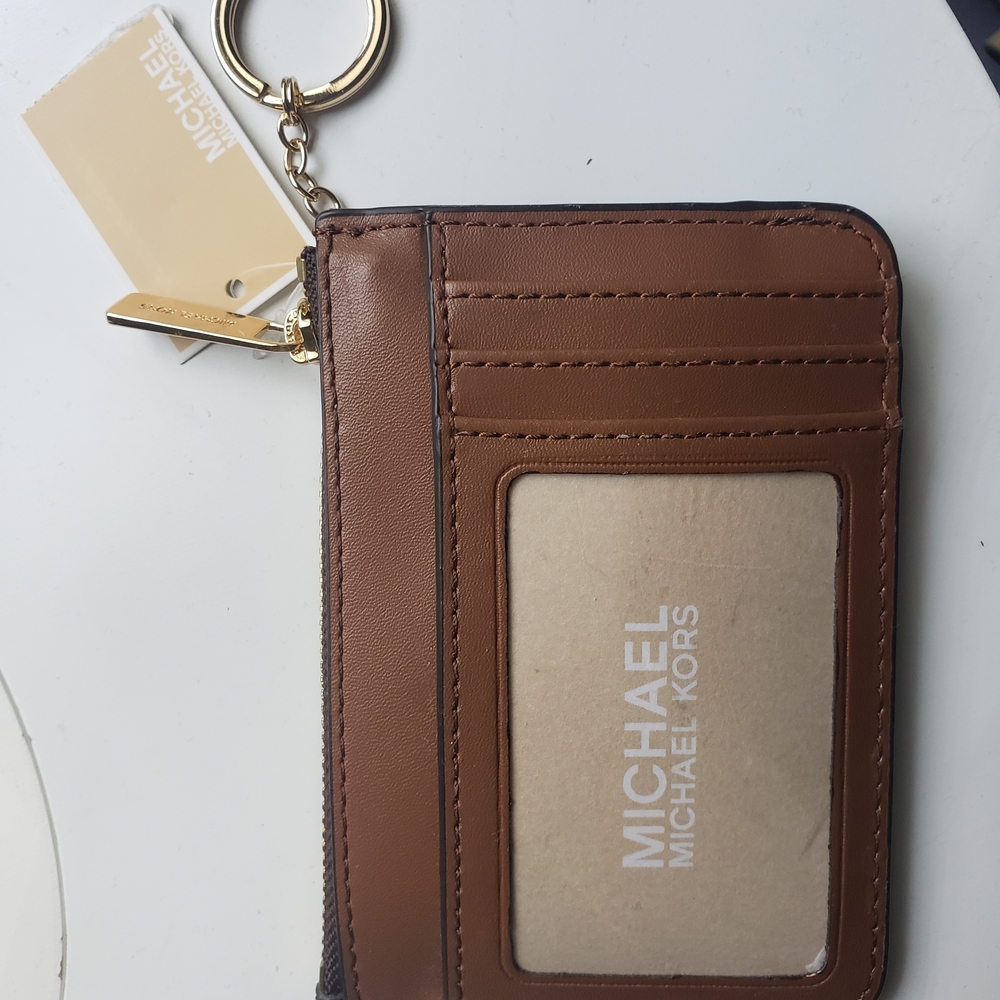 Michael Kors Jet Set Travel Small Signature Logo Coin Purse - Picture 6 of 8